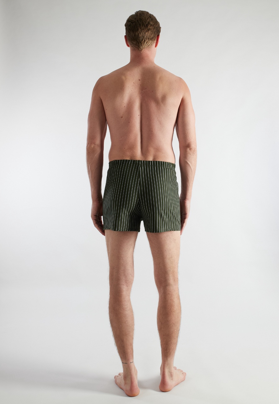 CECEBA Herren Boxershort grün bedruckt 2er Pack