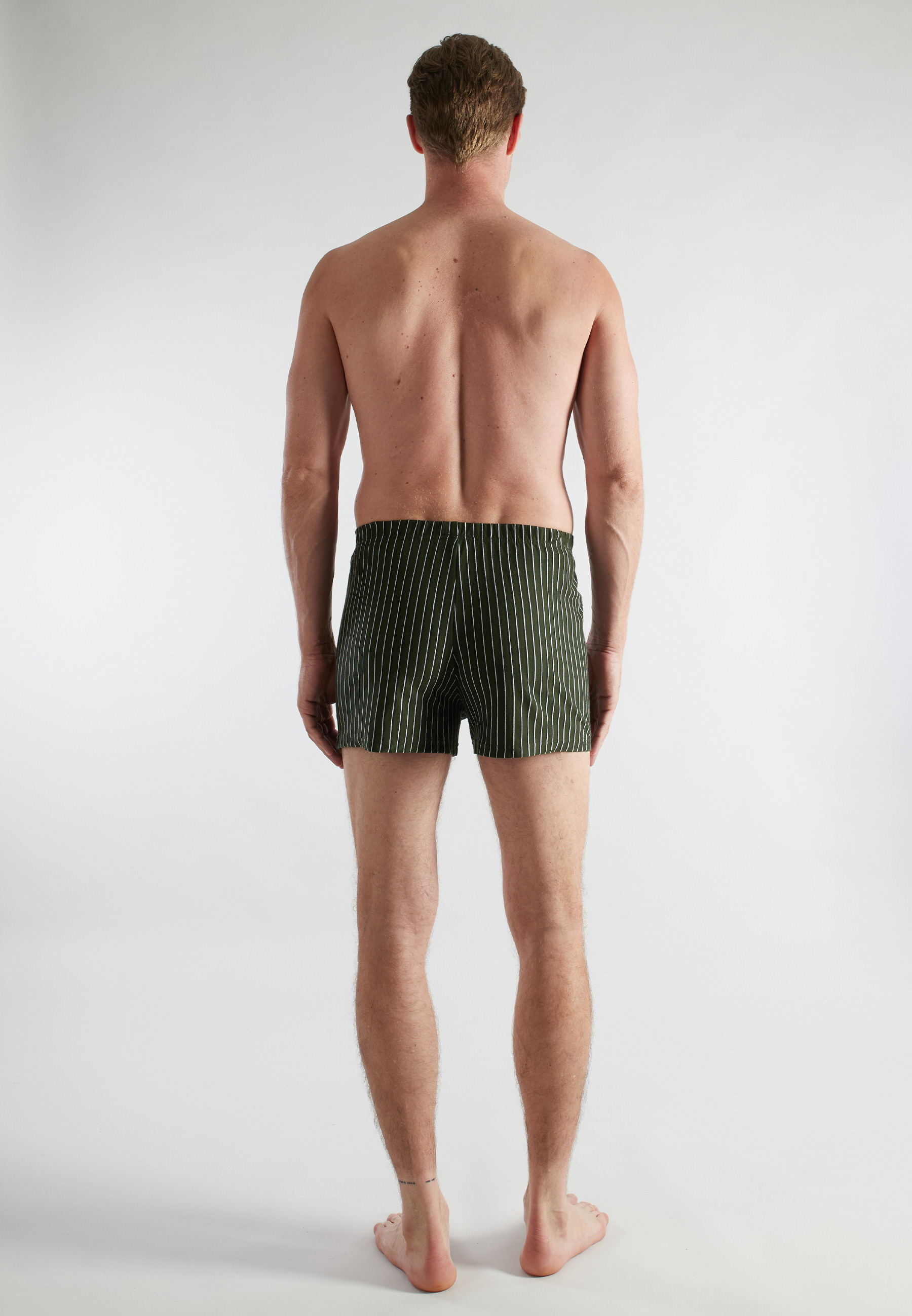 CECEBA Herren Boxershort grün bedruckt 2er Pack