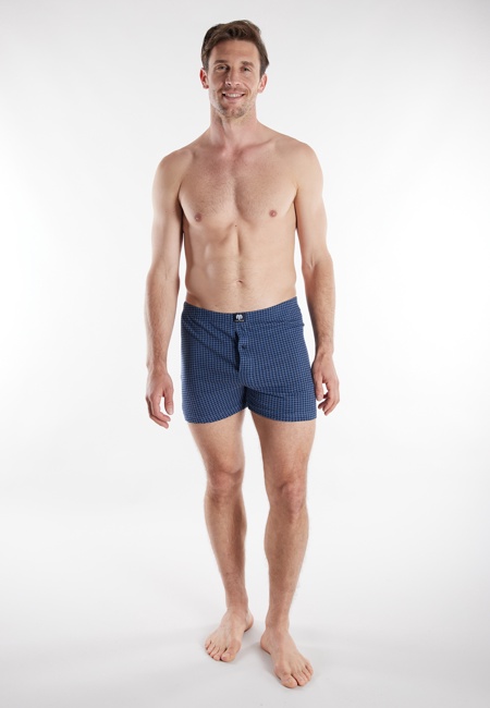 Herren Boxershort blau längsgestreift 2er Pack