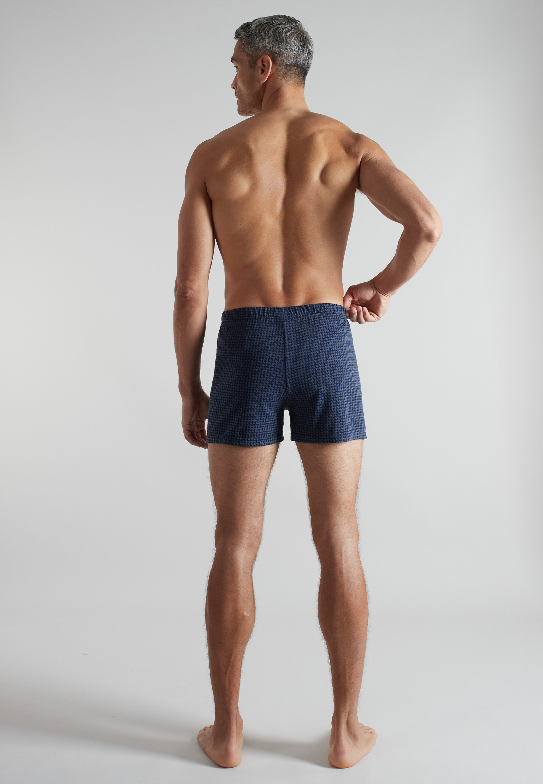 Herren Boxershort blau längsgestreift 2er Pack