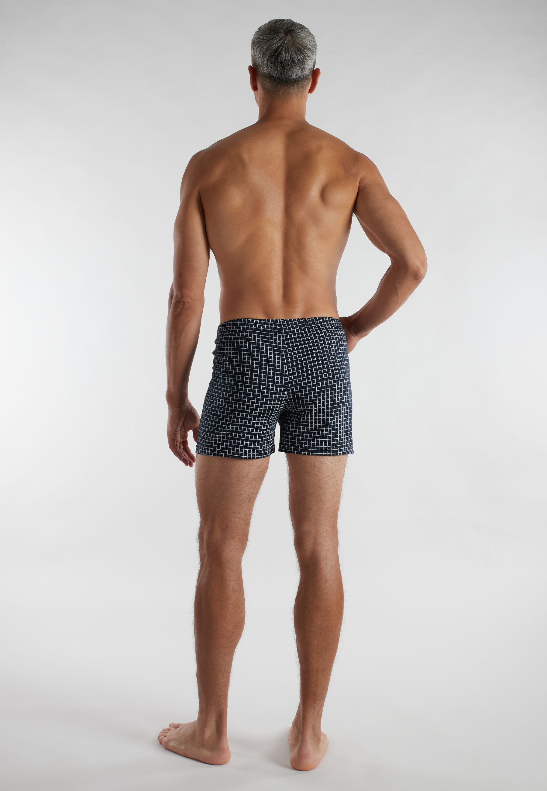 Herren Boxershort blau längsgestreift 2er Pack