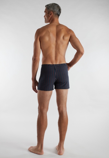 Herren Boxershort blau längsgestreift 2er Pack