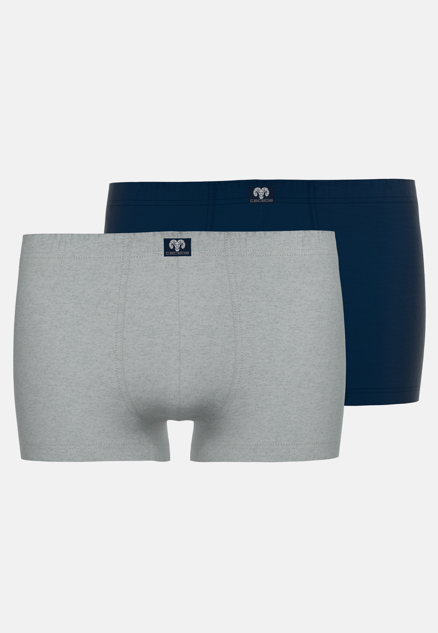 Herren Short-Pants grau uni 2er Pack