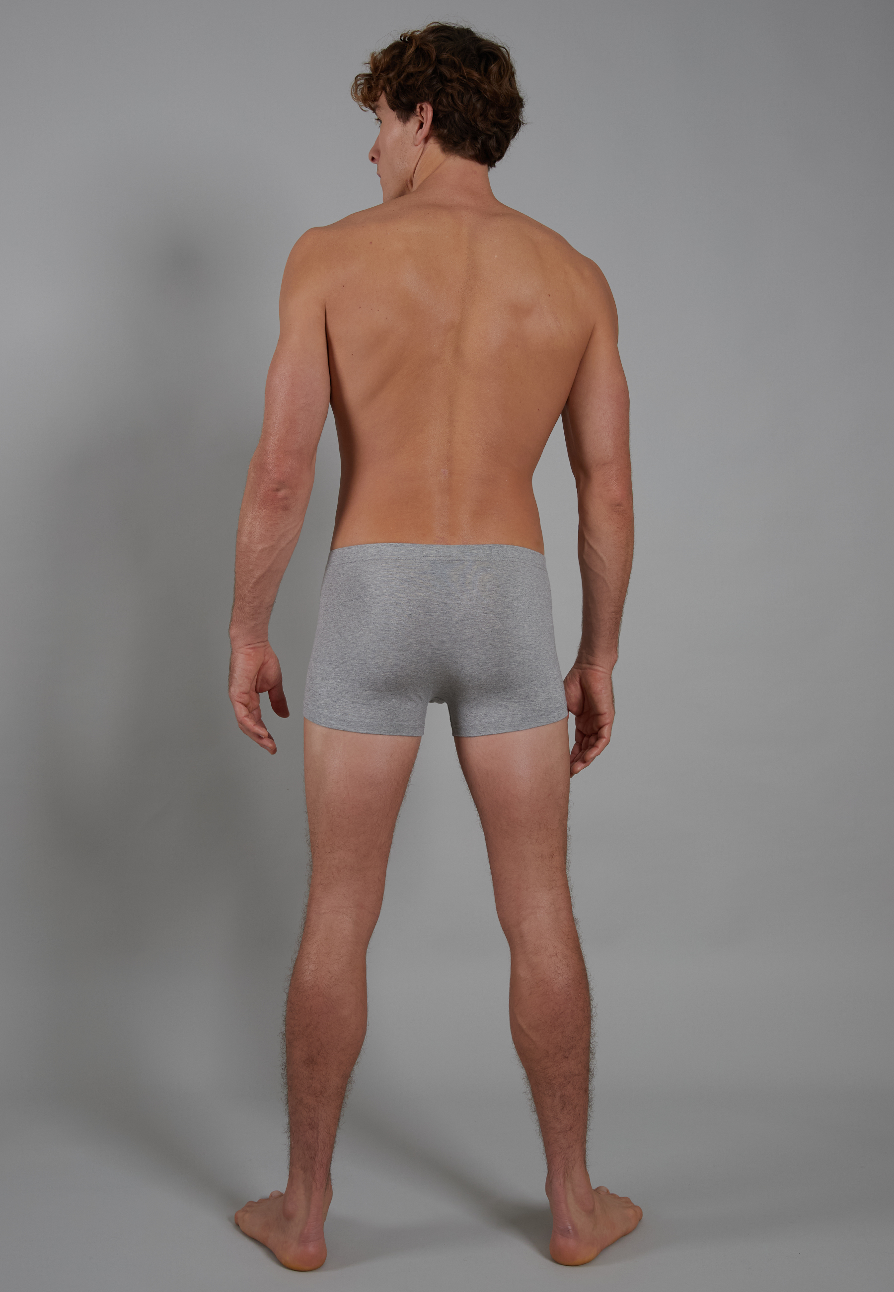 Herren Short-Pants grau uni 2er Pack