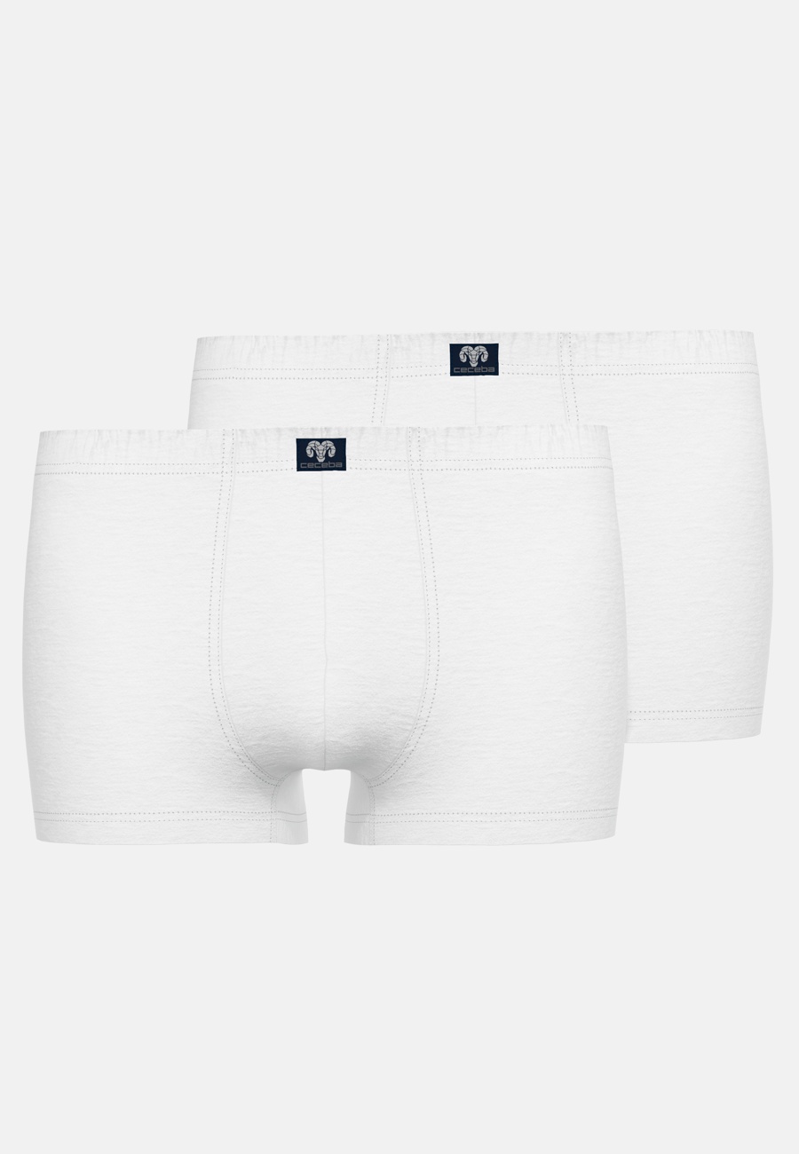 Herren Short-Pants weiß uni 2er Pack