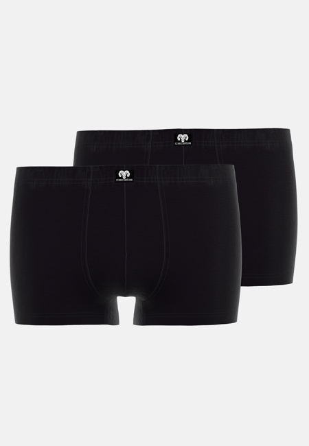 Herren Short-Pants schwarz uni 2er Pack