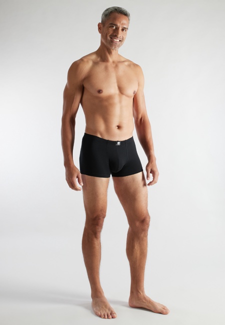 Herren Short-Pants schwarz uni 2er Pack