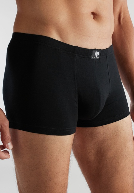 Herren Short-Pants schwarz uni 2er Pack