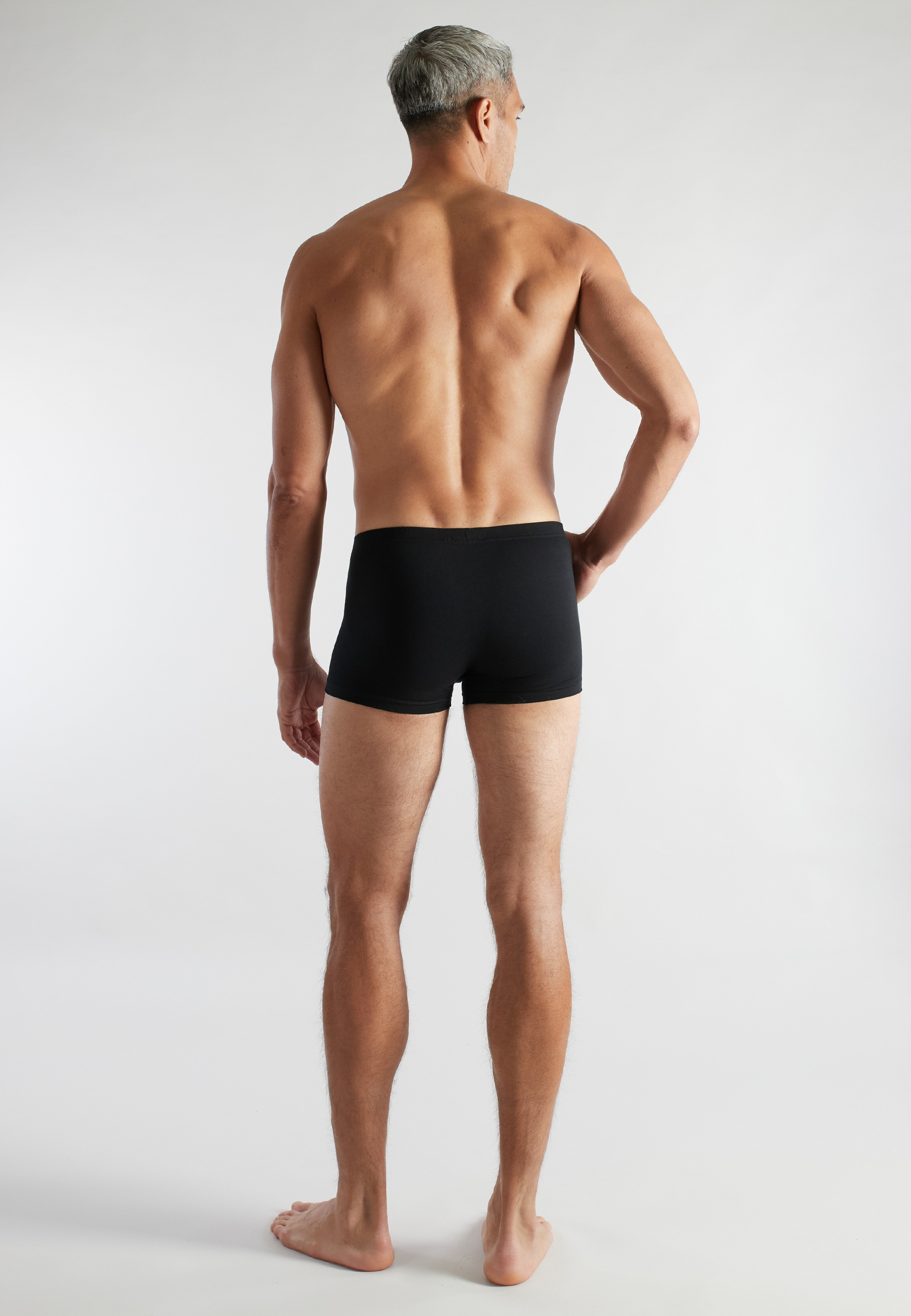 Herren Short-Pants schwarz uni 2er Pack
