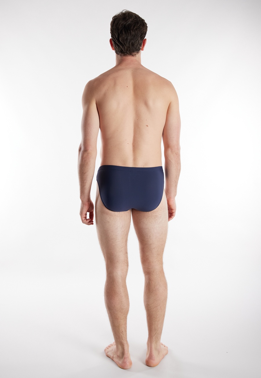 TOM TAILOR Herren Slip blau längsgestreift