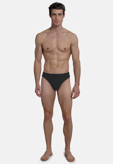 TOM TAILOR Herren Slip schwarz längsgestreift