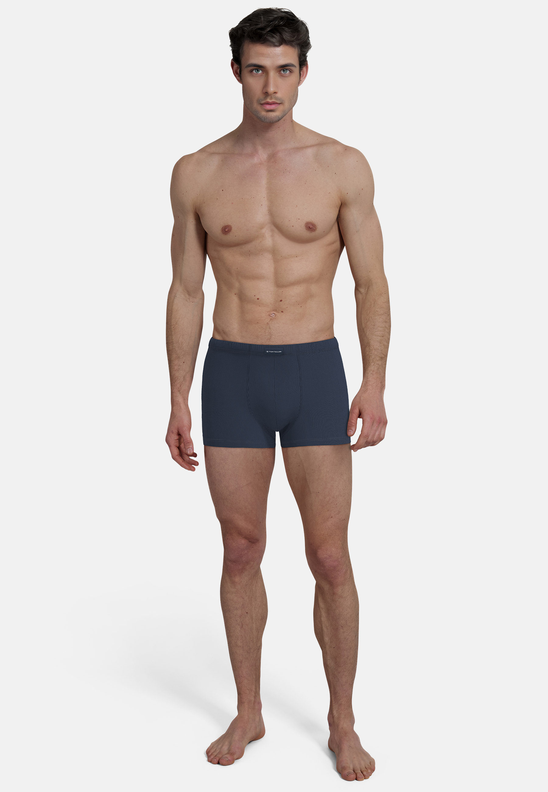 TOM TAILOR Herren Hip Pants blau längsgestreift