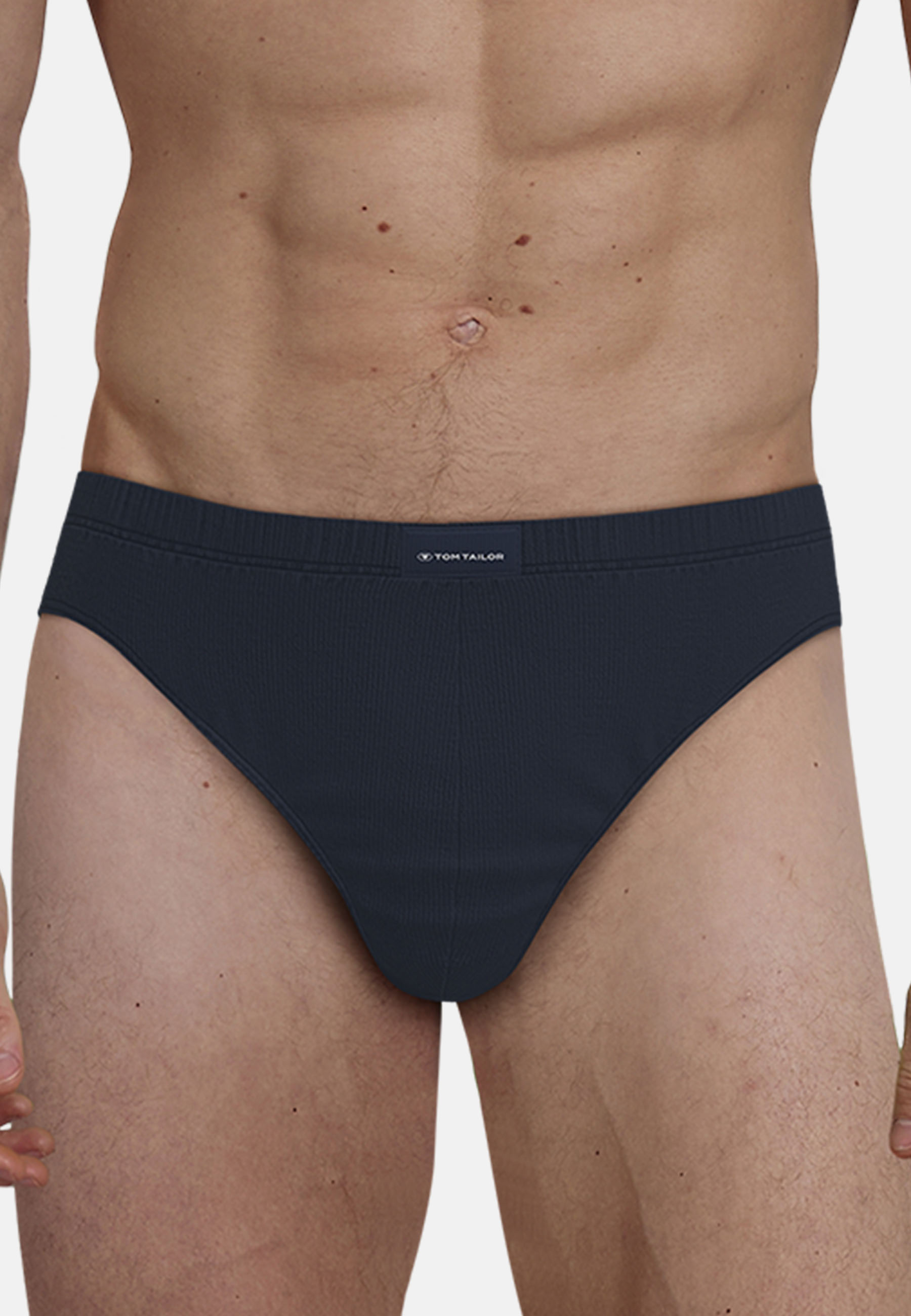 Herren Mini-Slip blau uni 5er Pack