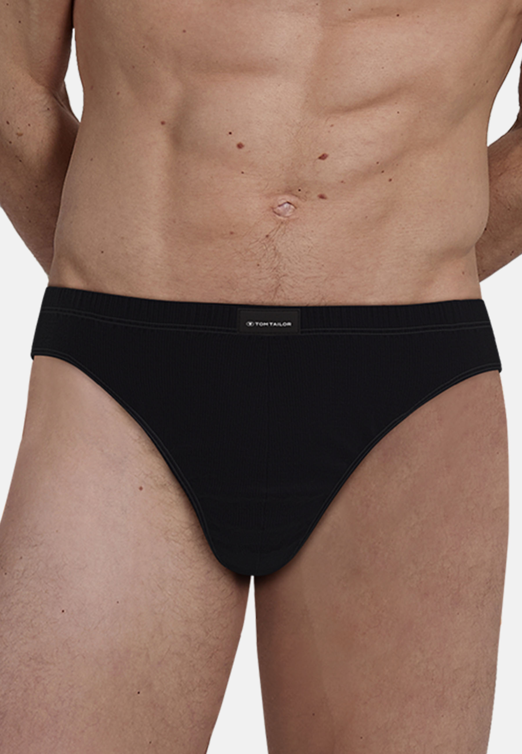 Herren Mini-Slip schwarz uni 5er Pack