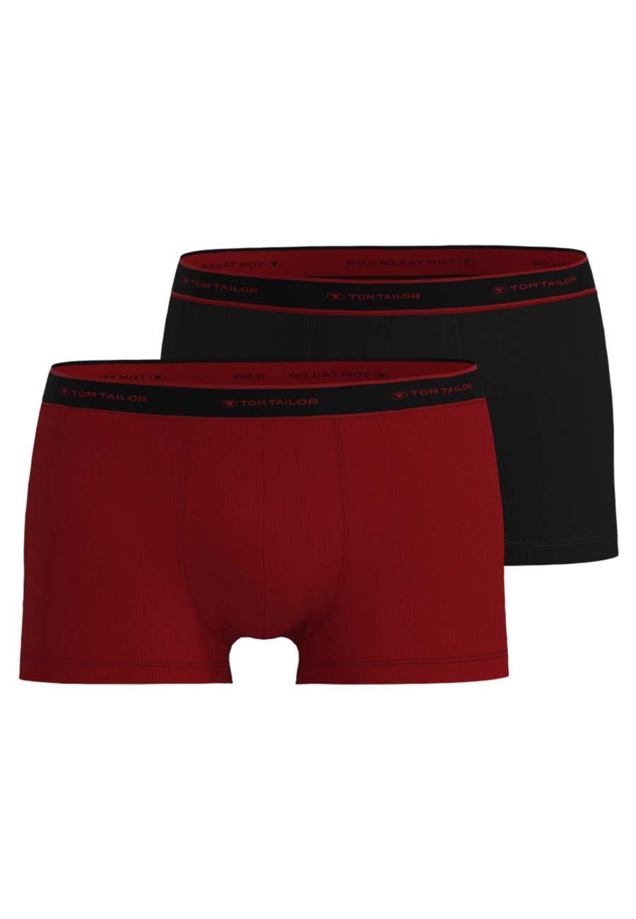 TOM TAILOR Herren Pants rot uni 2er Pack