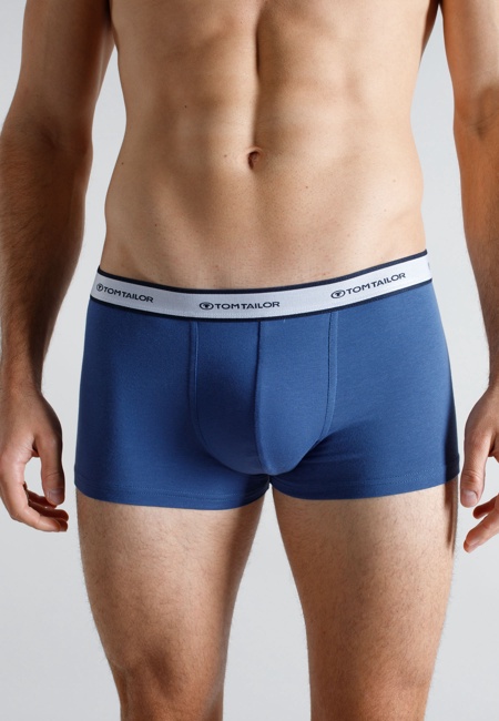 TOM TAILOR Herren Pants blau uni 2er Pack