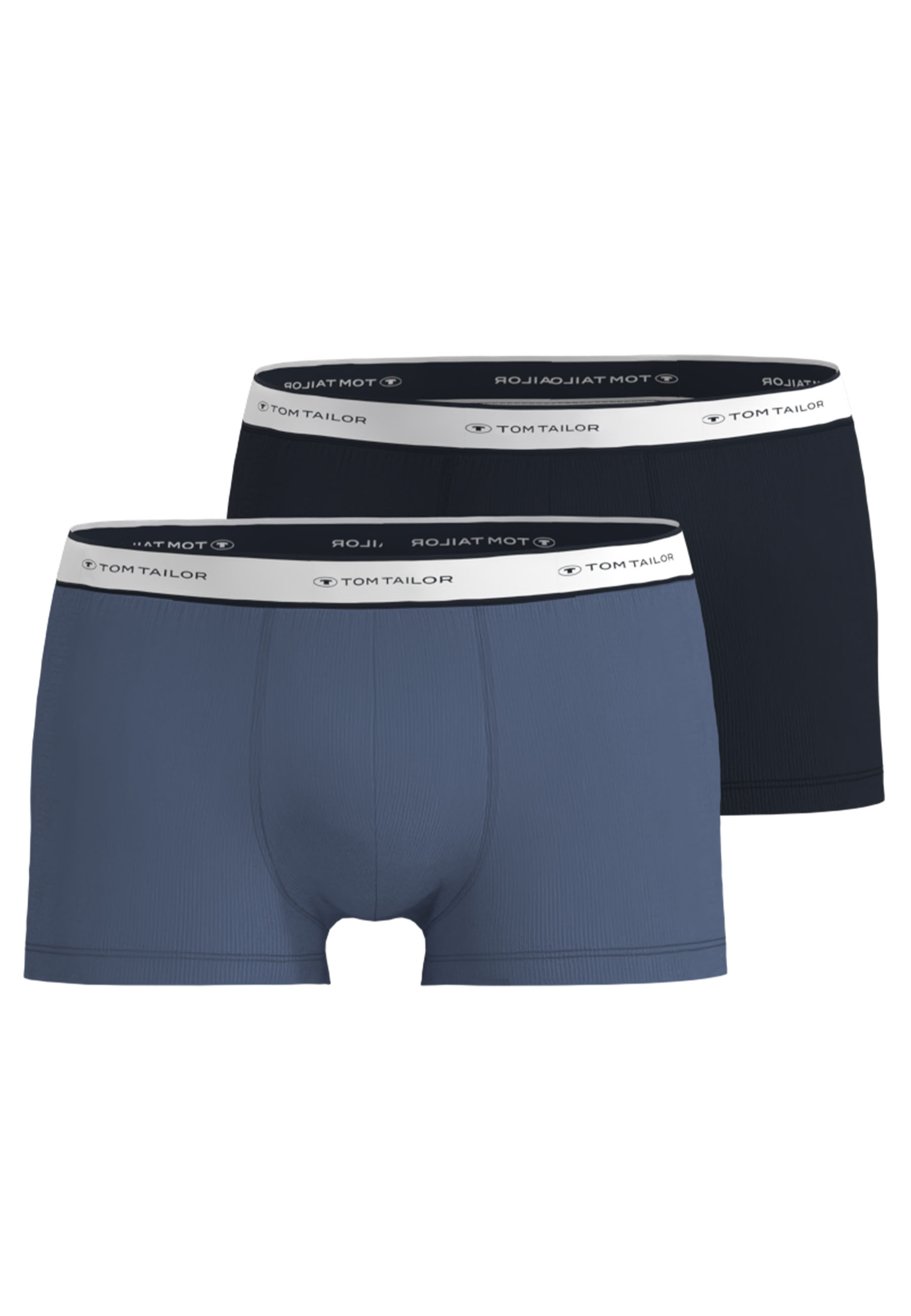 TOM TAILOR Herren Pants blau uni 2er Pack