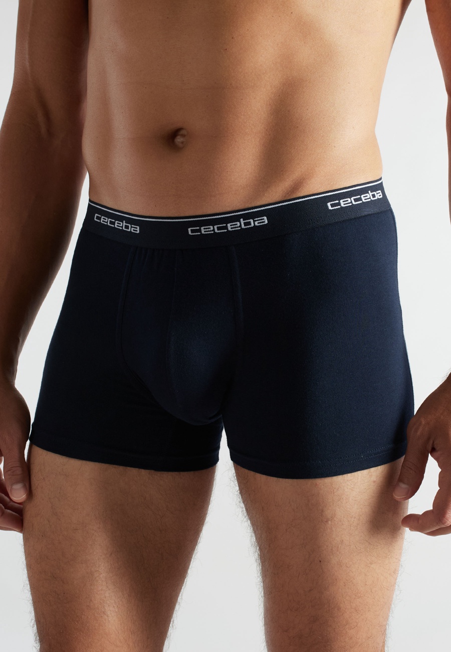 CECEBA Herren Pants blau uni 2er Pack