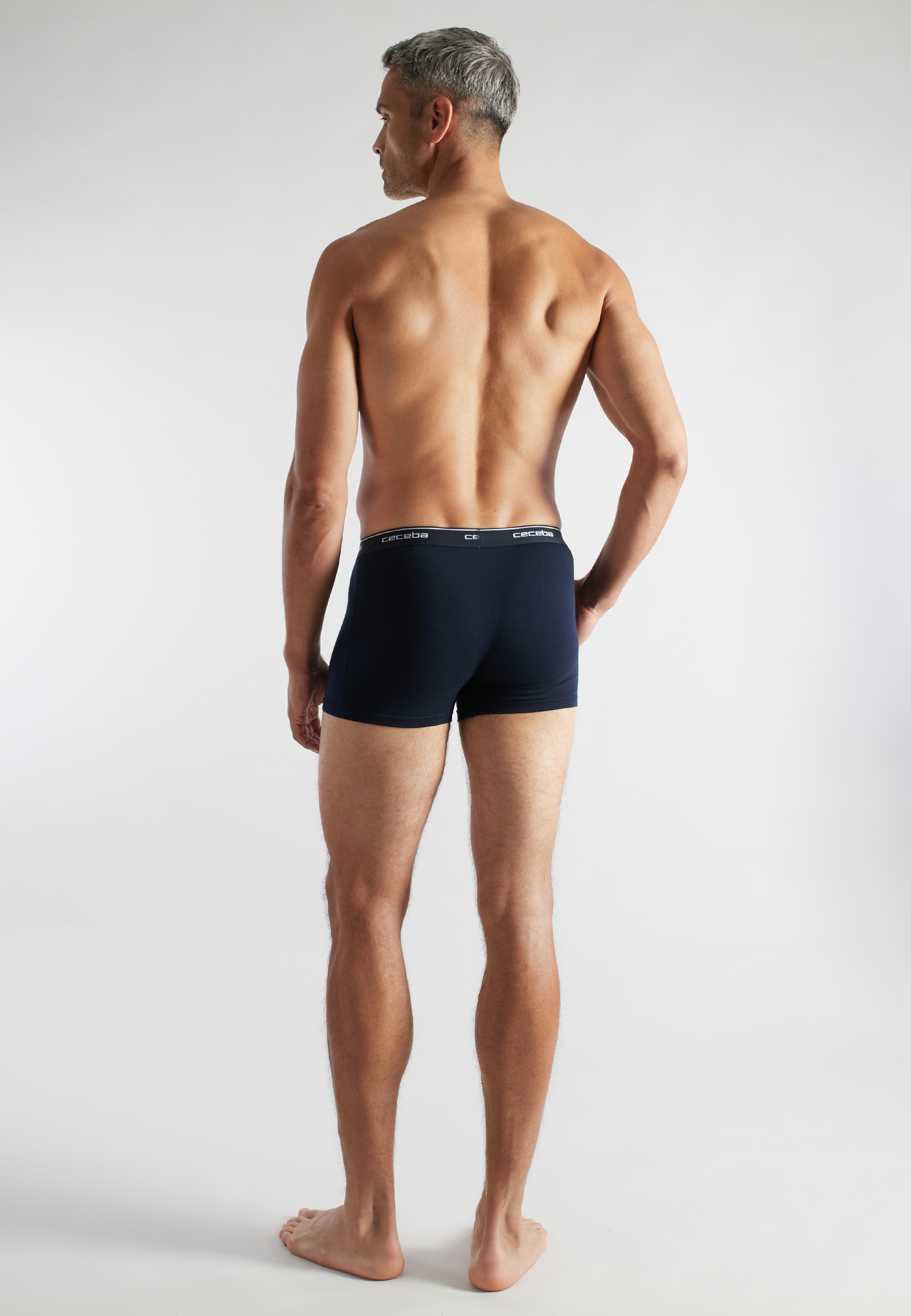 CECEBA Herren Pants blau uni 2er Pack