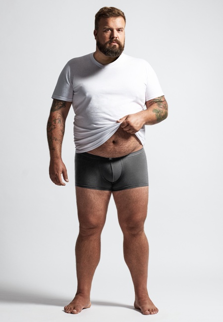 CECEBA Herren Pants grau uni 2er Pack