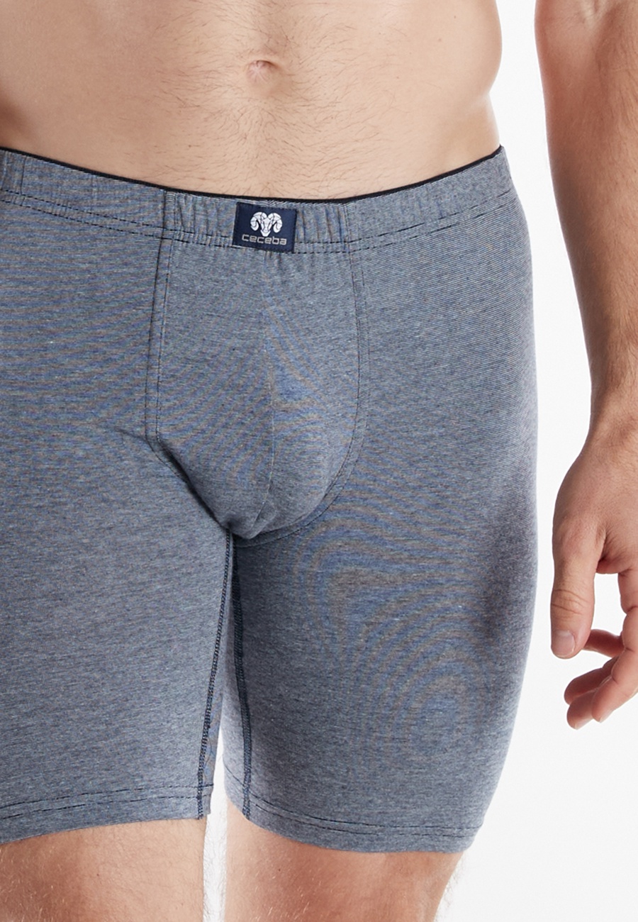 Herren Cyclist blau quergestreift 2er Pack