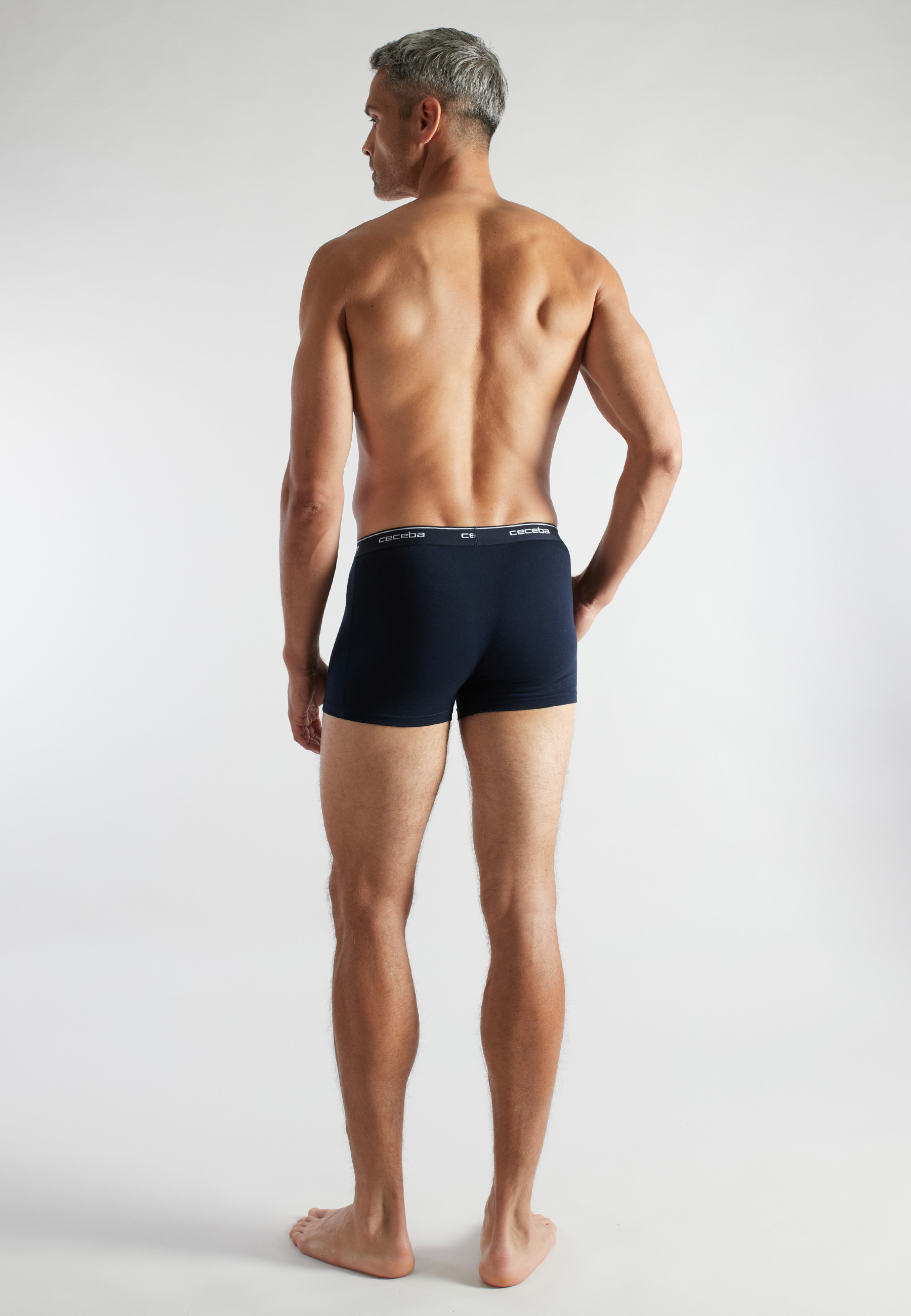 CECEBA Herren Pants blau uni 4er Pack