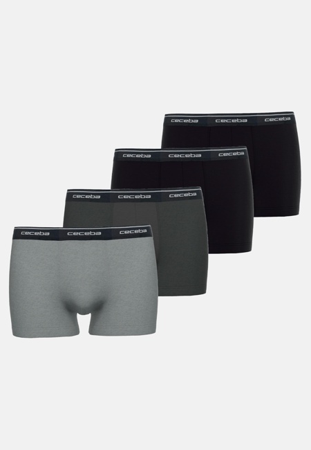 CECEBA Herren Pants grau uni 4er Pack