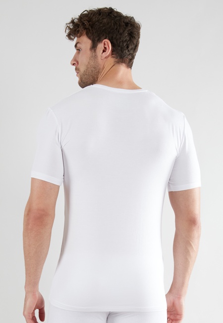 CECEBA Herren Shirt weiß uni 2er Pack