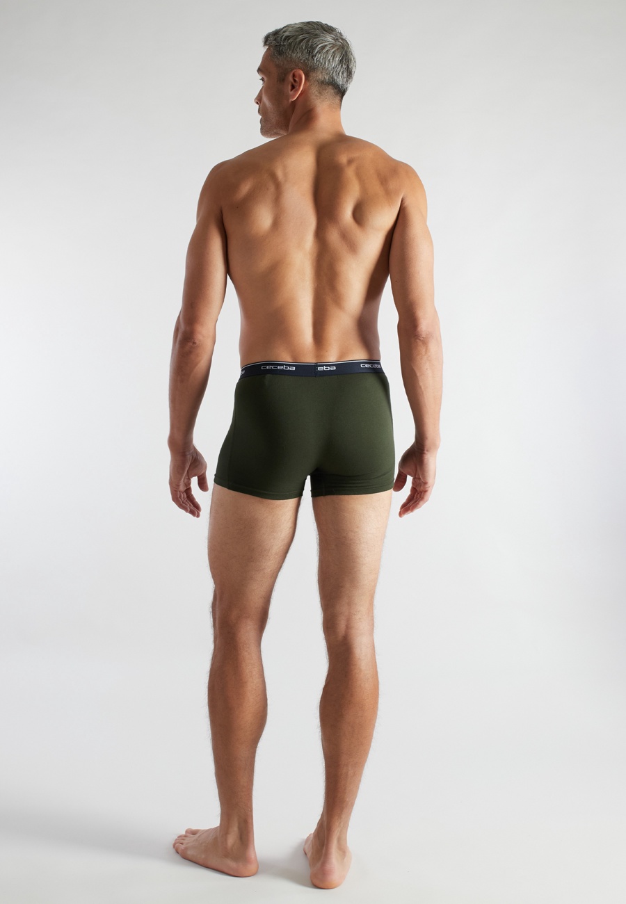 CECEBA Herren Pants grün uni 2er Pack