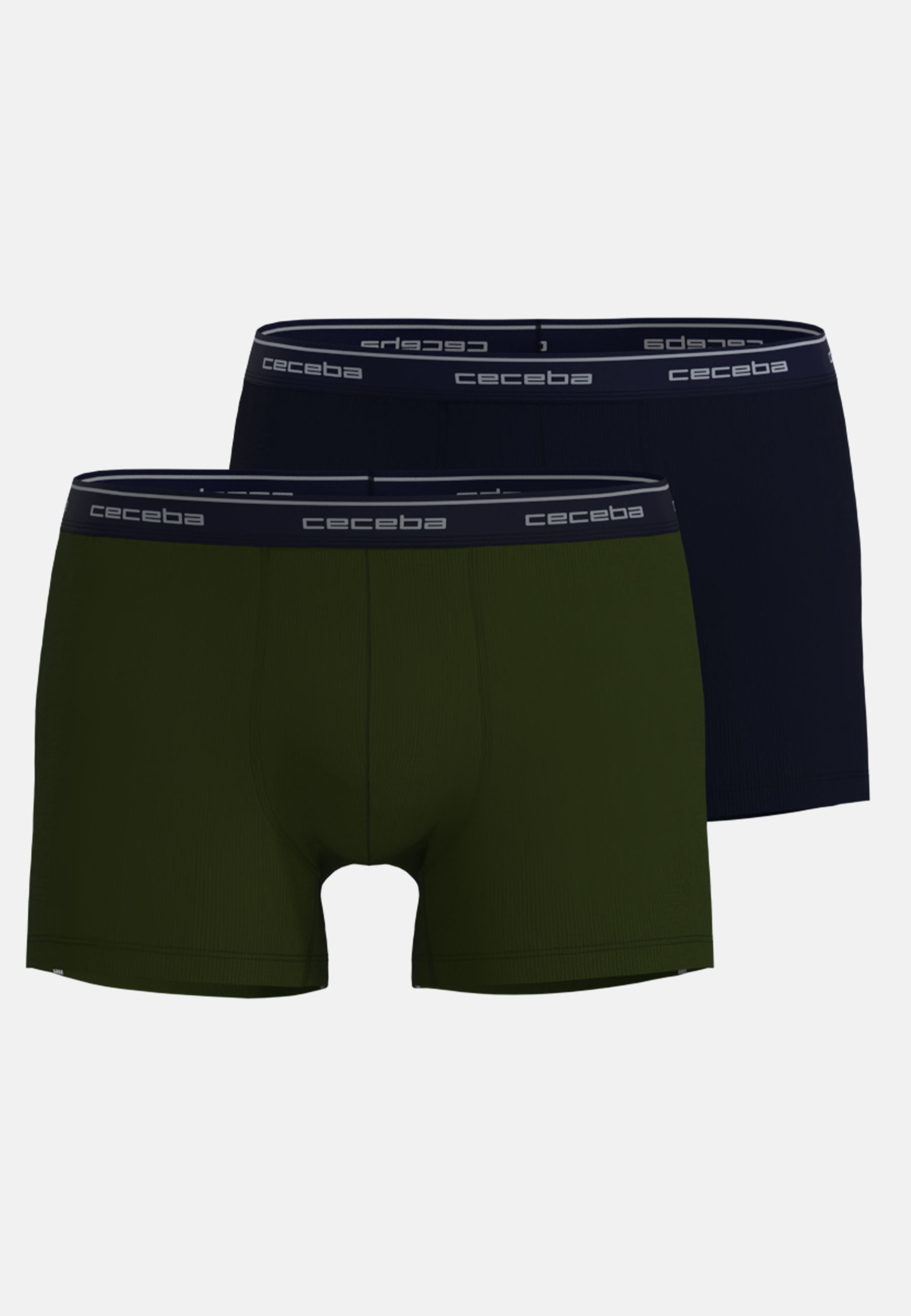 CECEBA Herren Pants grün uni 2er Pack