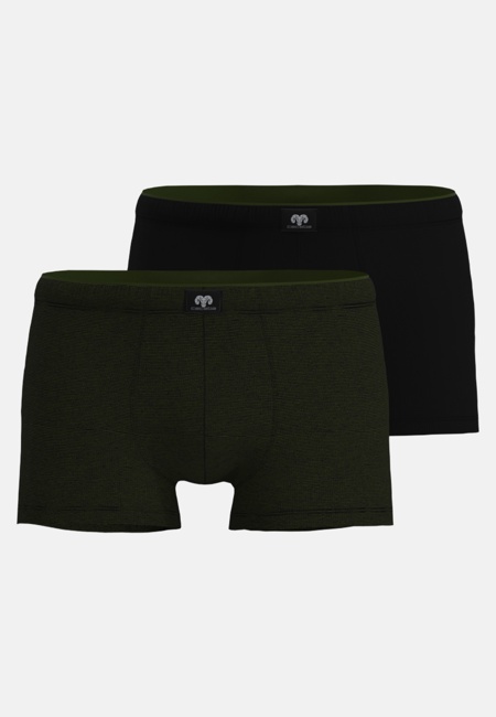 CECEBA Herren Pants grün quergestreift 2er Pack