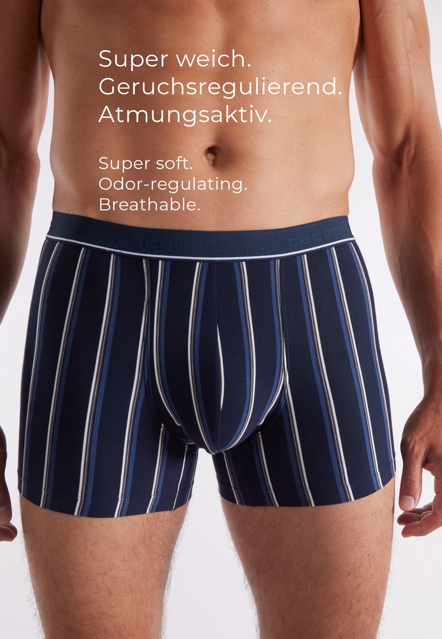 CECEBA Herren Pants blau längsgestreift 2er Pack