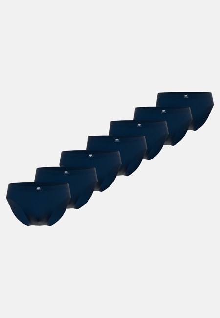 CECEBA Herren Sport-Slip blau uni 7er Pack