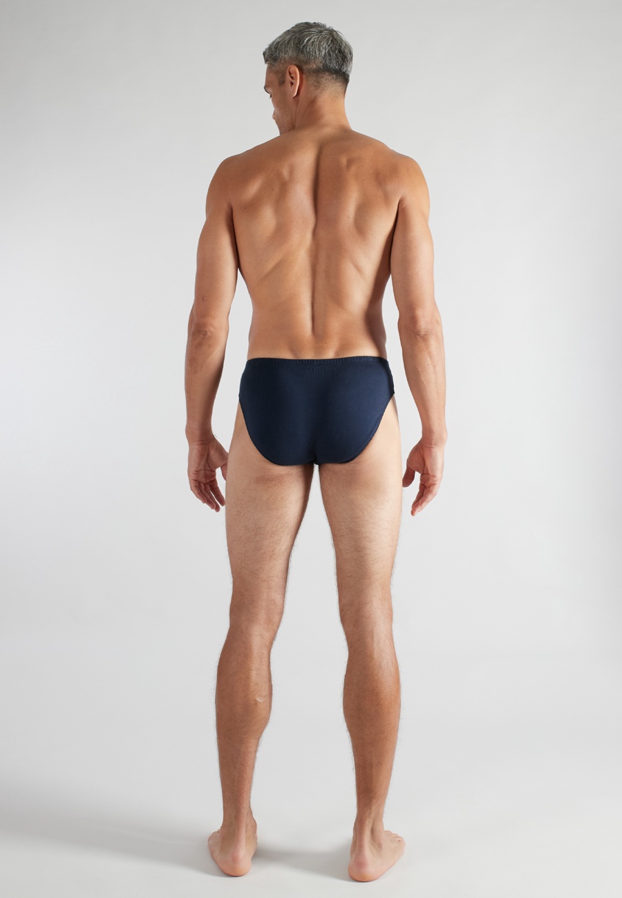 CECEBA Herren Sport-Slip blau uni 7er Pack