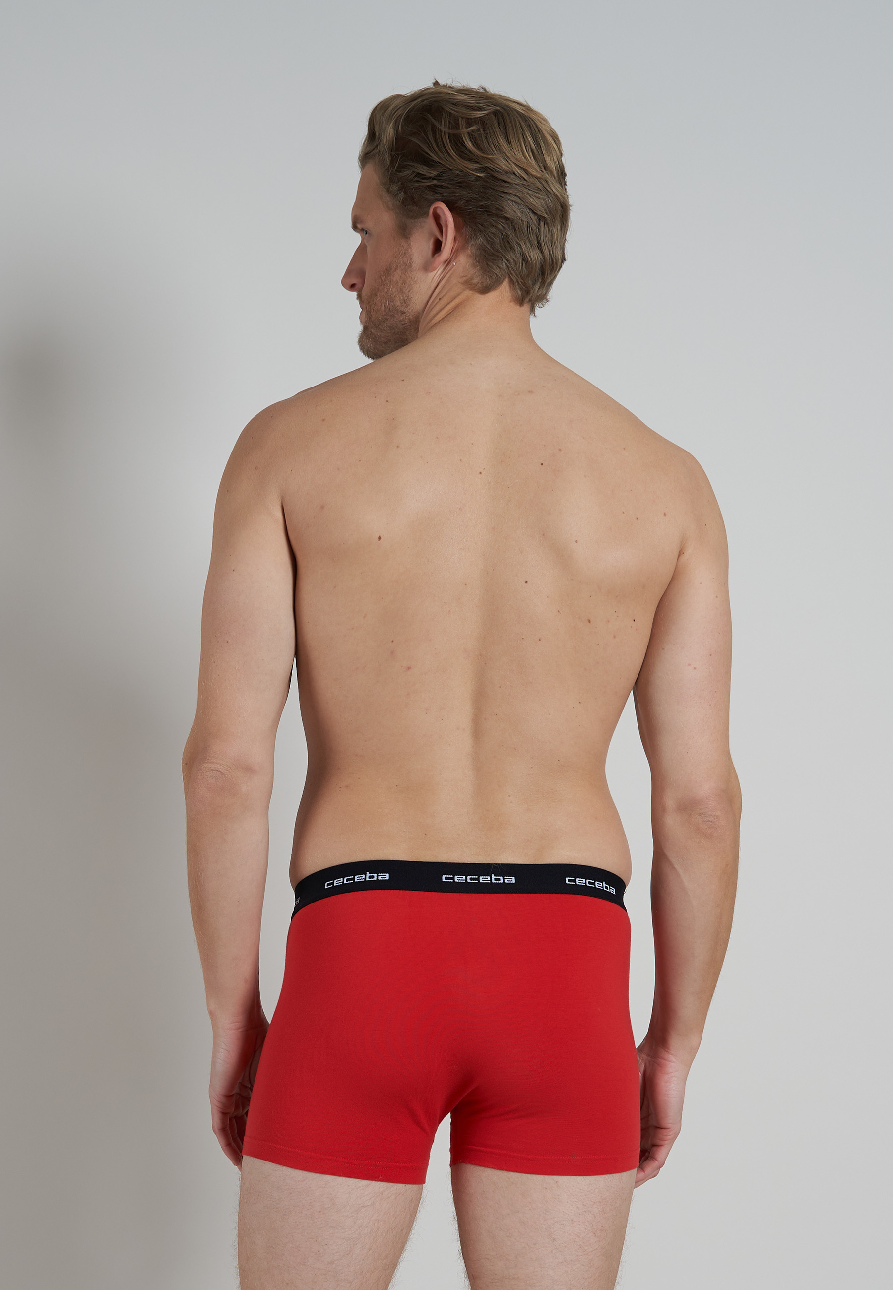 CECEBA Herren Pants rot uni 6er Pack
