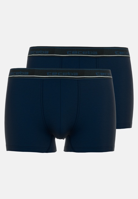 CECEBA Herren Pants blau uni 2er Pack