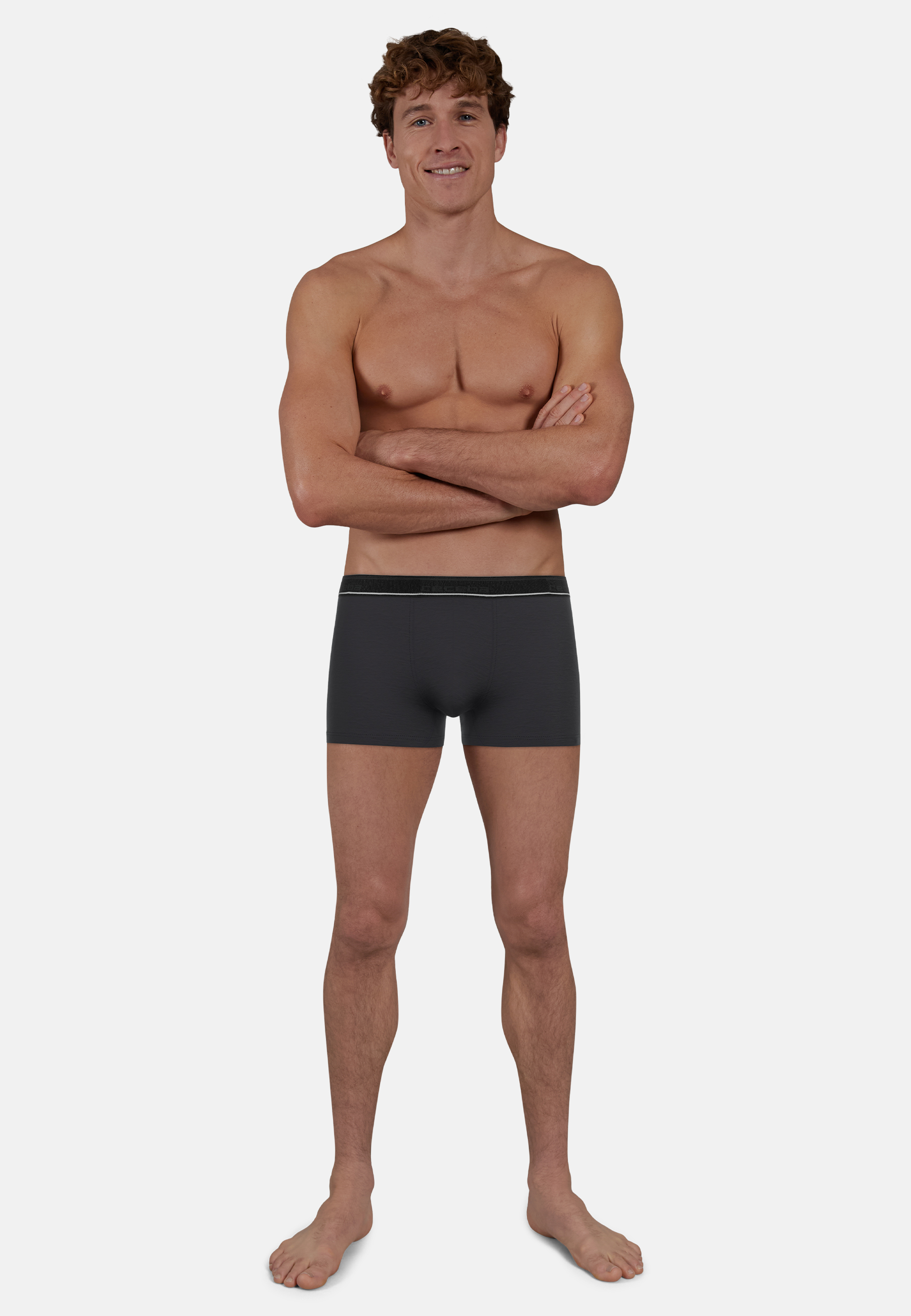 CECEBA Herren Pants grau uni 2er Pack