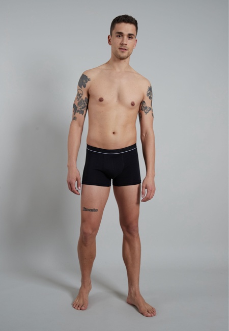CECEBA Herren Pants schwarz uni 2er Pack
