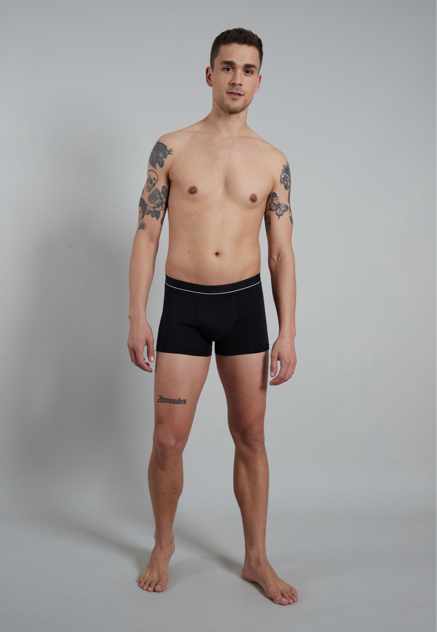 CECEBA Herren Pants schwarz uni 2er Pack