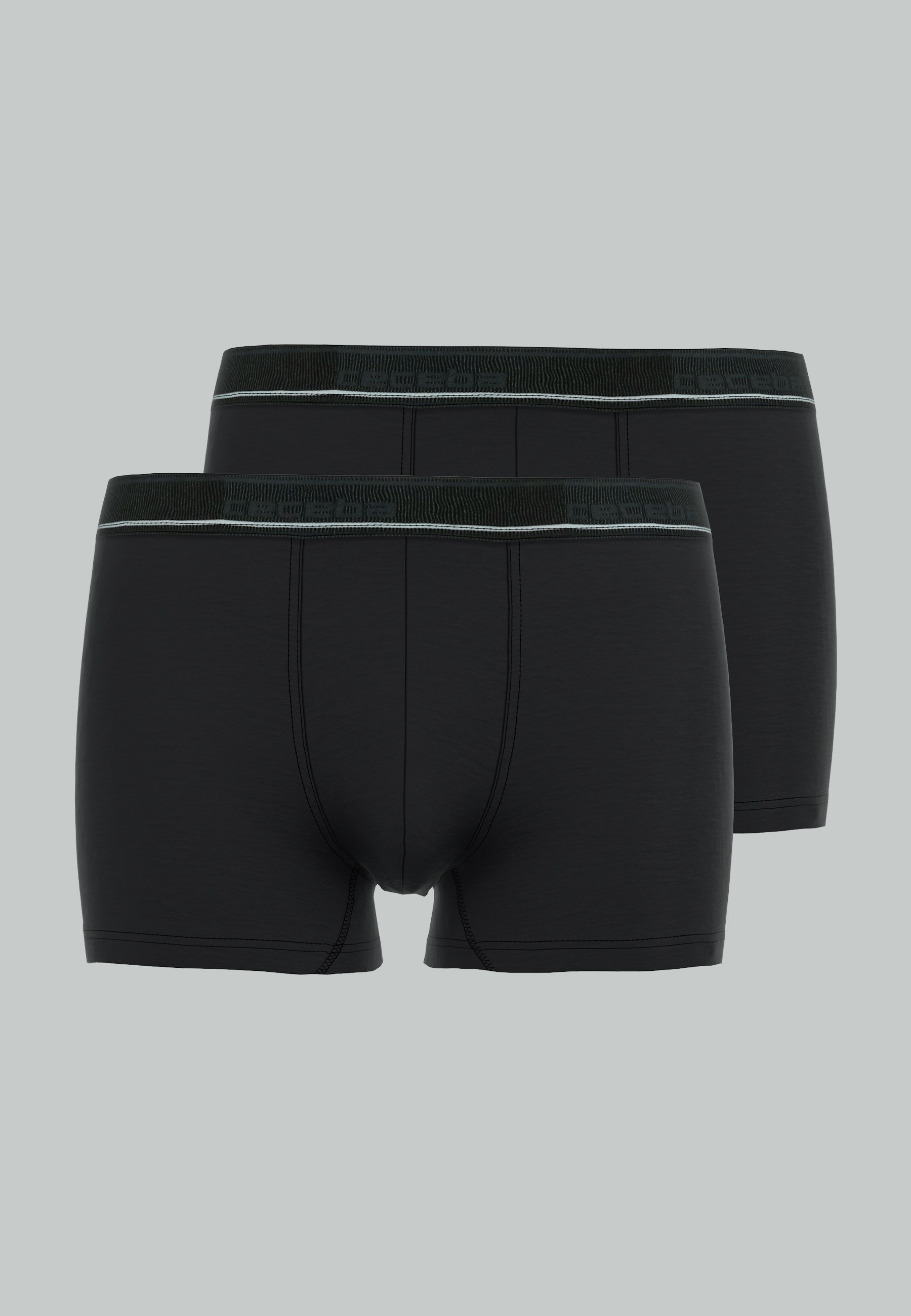 CECEBA Herren Pants schwarz uni 2er Pack