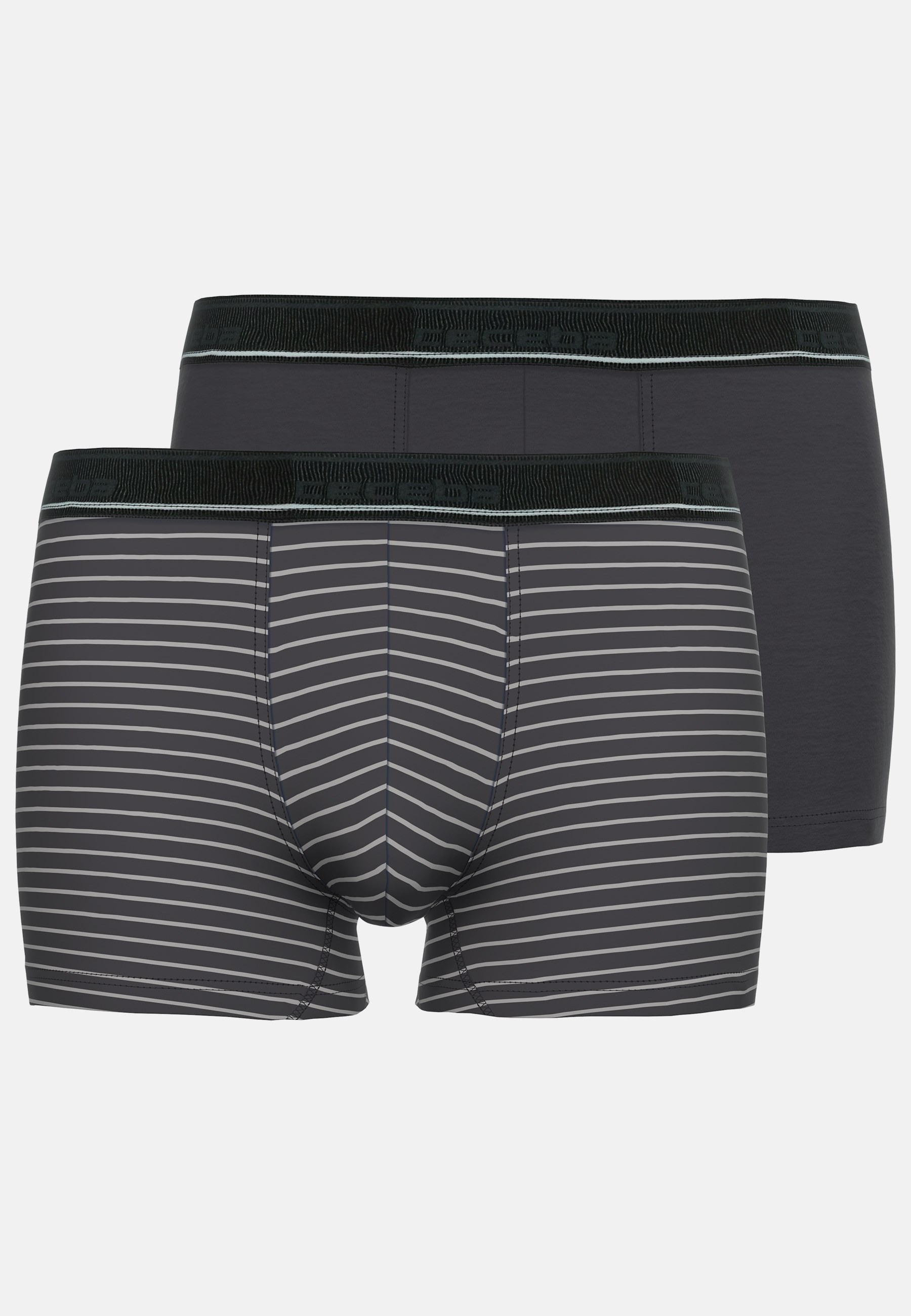 CECEBA Herren Pants grau quergestreift 2er Pack