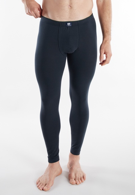 CECEBA Herren lange Unterhose blau quergestreift