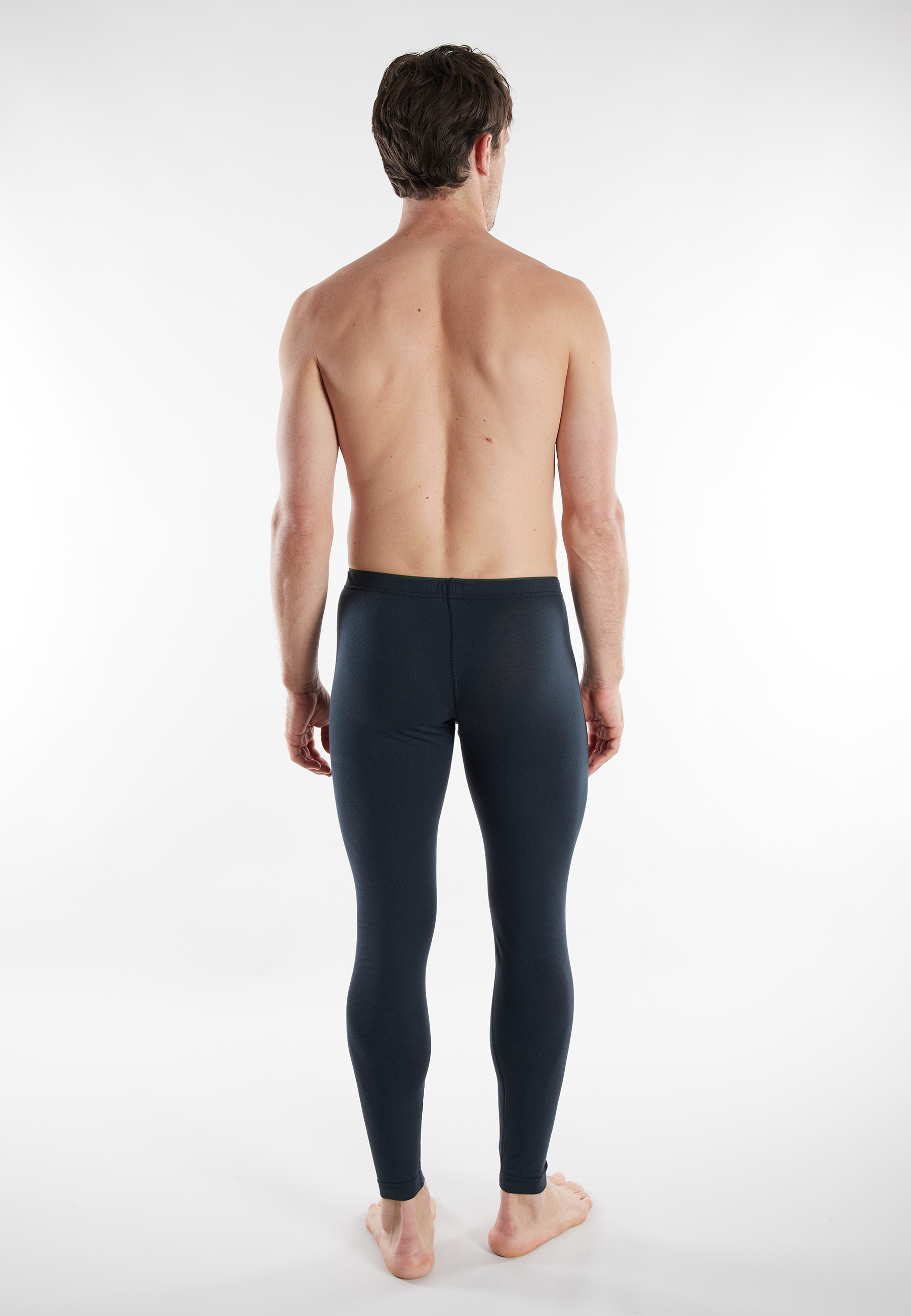 CECEBA Herren lange Unterhose blau quergestreift