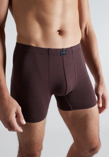 CECEBA Herren Long-Pants rot quergestreift 2er Pack