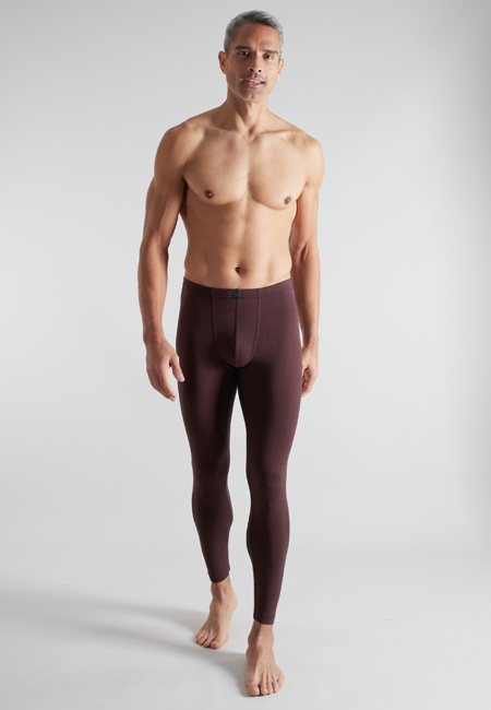 CECEBA Herren lange Unterhose rot quergestreift