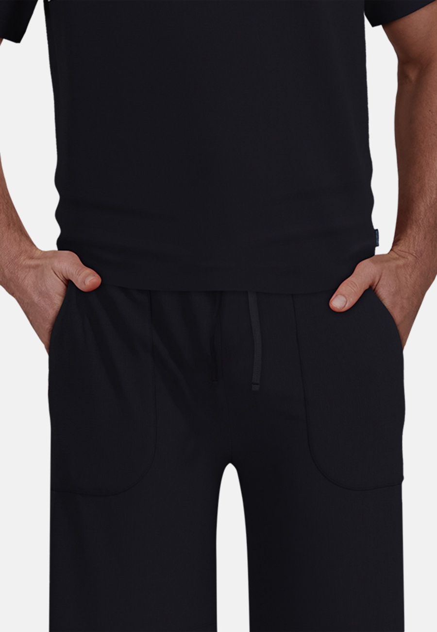 CECEBA Herren Shorty blau bedruckt