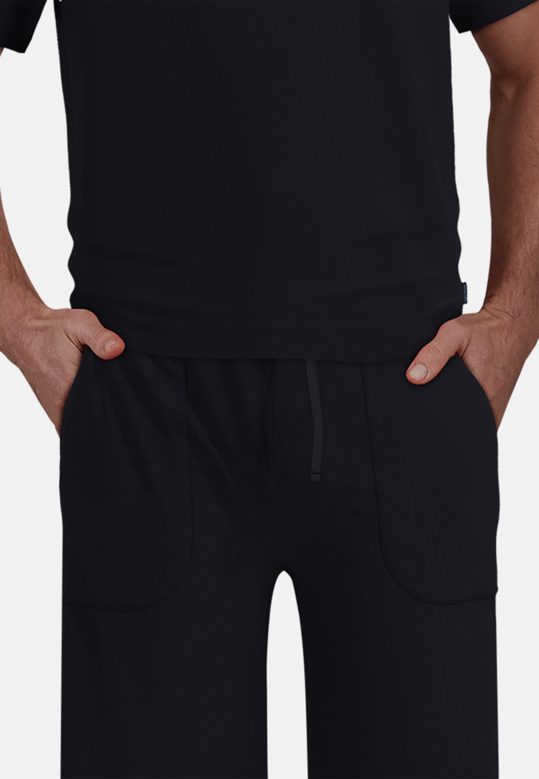 CECEBA Herren Shorty blau bedruckt