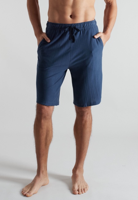 CECEBA Herren Bermuda blau längsgestreift