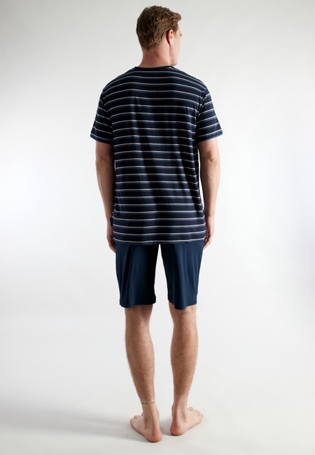 CECEBA Herren Shorty blau quergestreift