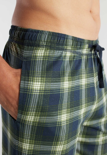 CECEBA Herren Lange-Hose grün kariert